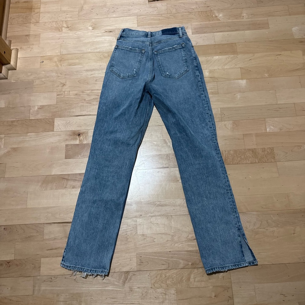 Abercrombie & Fitch Light Blue High-Rise Straight Jeans - Picture 11 of 11